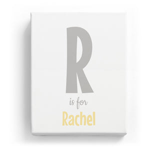 R is for Rachel - Cartoony