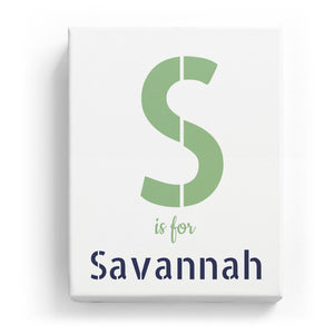 S is for Savannah - Stylistic