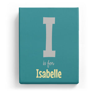I is for Isabelle - Cartoony