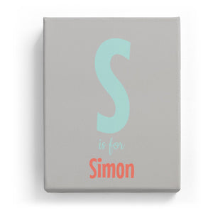 S is for Simon - Cartoony