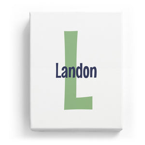 Landon Overlaid on L - Cartoony