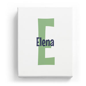 Elena Overlaid on E - Cartoony