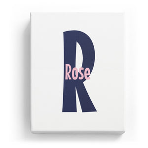 Rose Overlaid on R - Cartoony