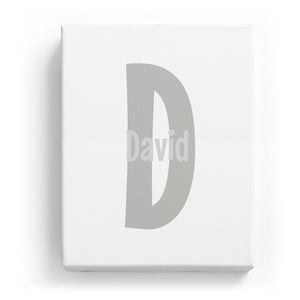 David Overlaid on D - Cartoony