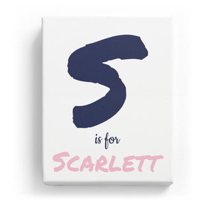 S is for Scarlett - Artistic