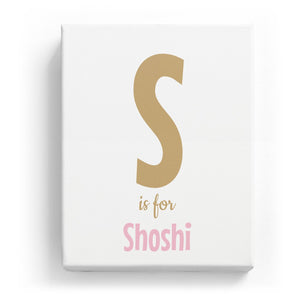 S is for Shoshi - Cartoony