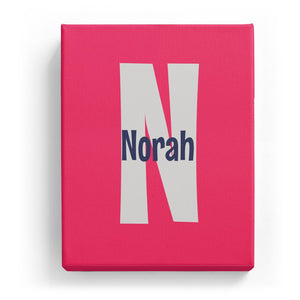 Norah Overlaid on N - Cartoony