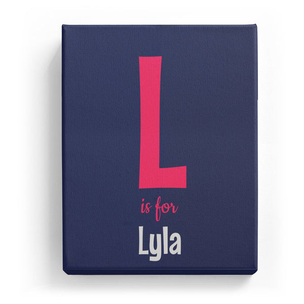 L is for Lyla - Cartoony