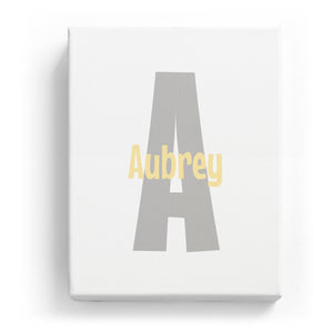 Aubrey Overlaid on A - Cartoony