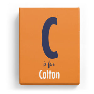 C is for Colton - Cartoony