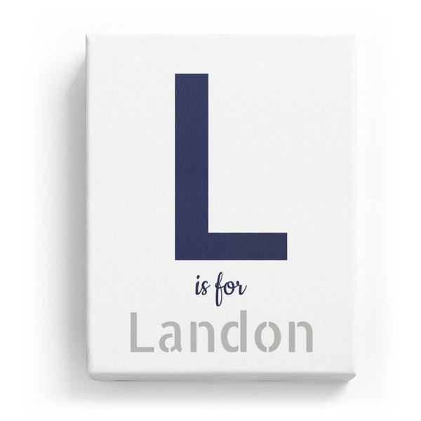 L is for Landon - Stylistic