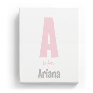 A is for Ariana - Cartoony