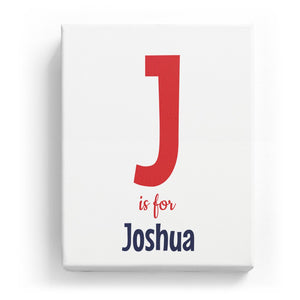 J is for Joshua - Cartoony
