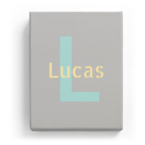 Lucas Overlaid on L - Stylistic