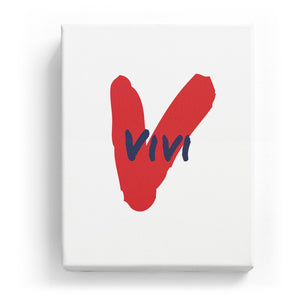Vivi Overlaid on V - Artistic