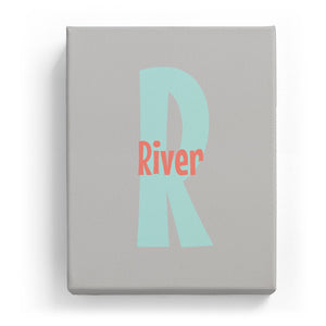 River Overlaid on R - Cartoony