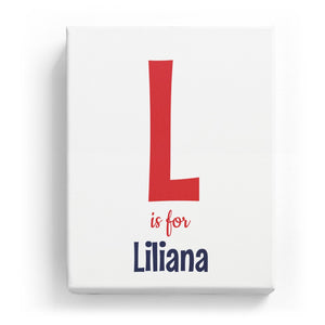 L is for Liliana - Cartoony