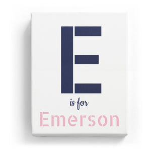 E is for Emerson - Stylistic