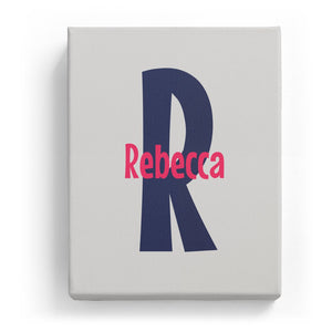 Rebecca Overlaid on R - Cartoony