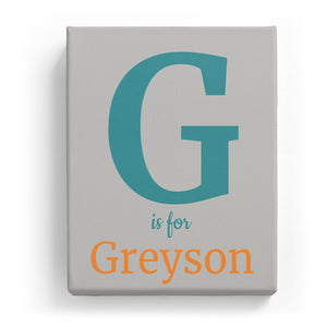 G is for Greyson - Classic