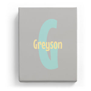 Greyson Overlaid on G - Cartoony
