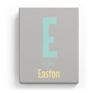E is for Easton - Cartoony