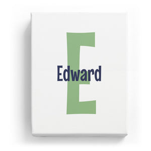 Edward Overlaid on E - Cartoony