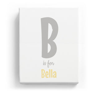 B is for Bella - Cartoony