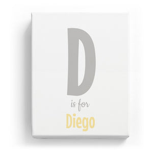 D is for Diego - Cartoony