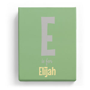 E is for Elijah - Cartoony