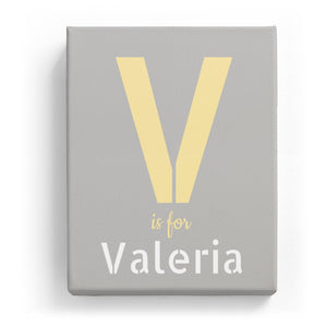 V is for Valeria - Stylistic