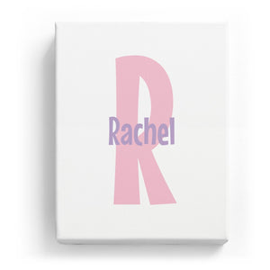 Rachel Overlaid on R - Cartoony