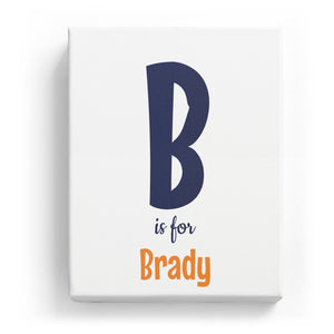 B is for Brady - Cartoony