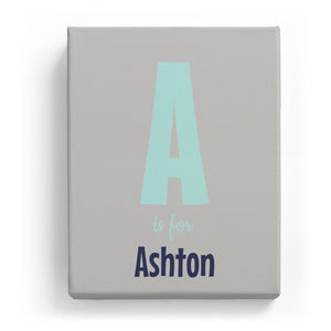 A is for Ashton - Cartoony