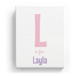 L is for Layla - Cartoony