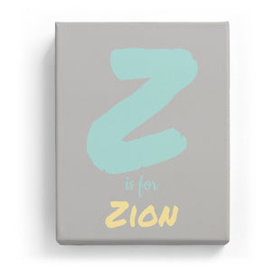 Z is for Zion - Artistic