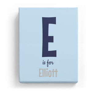 E is for Elliott - Cartoony