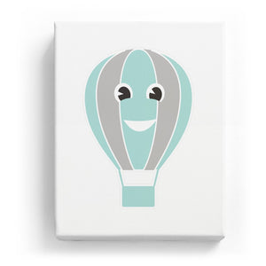 Hot Air Balloon with Face - No Background