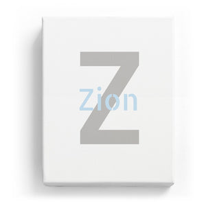 Zion Overlaid on Z - Stylistic