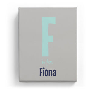 F is for Fiona - Cartoony