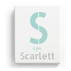 S is for Scarlett - Stylistic