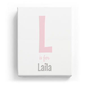 L is for Laila - Cartoony
