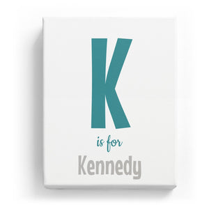 K is for Kennedy - Cartoony