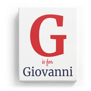 G is for Giovanni - Classic