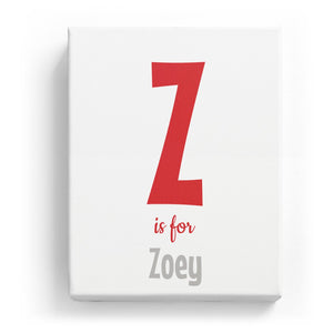 Z is for Zoey - Cartoony