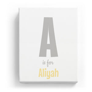 A is for Aliyah - Cartoony