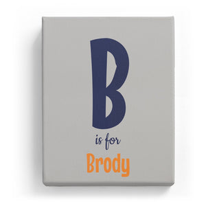 B is for Brody - Cartoony