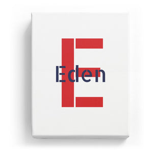 Eden Overlaid on E - Stylistic