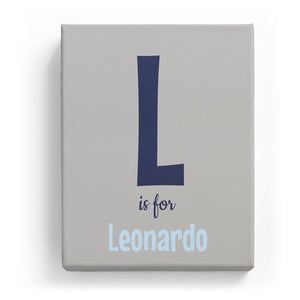 L is for Leonardo - Cartoony