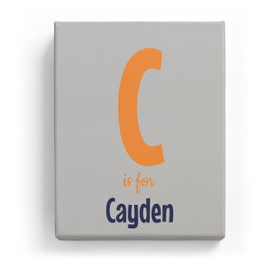 C is for Cayden - Cartoony